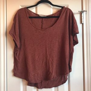 Slouchy Orange Mouchette tee